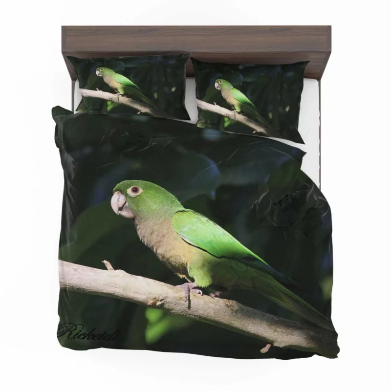 Olive-Throated Parakeet Colorful Charm Bedding Set 1