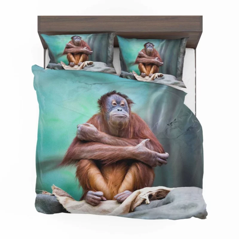 Orangutan Playful Persona Primate Delight Bedding Set 1