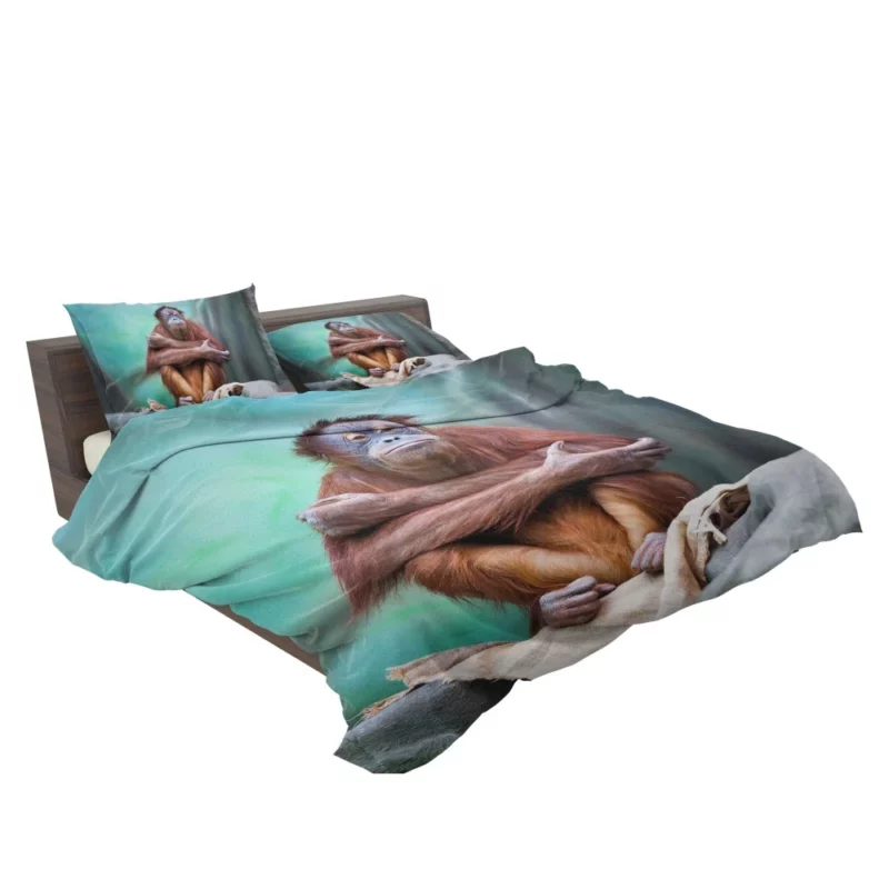 Orangutan Playful Persona Primate Delight Bedding Set 2