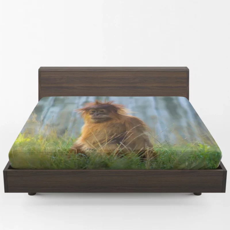 Orangutan Playful Spirit Jungle Charisma Fitted Sheet