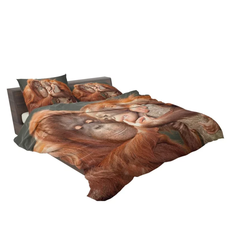 Orangutan Primate Play Curious Innocence Bedding Set 2