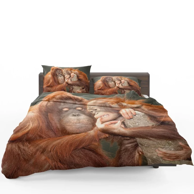 Orangutan Primate Play Curious Innocence Bedding Set