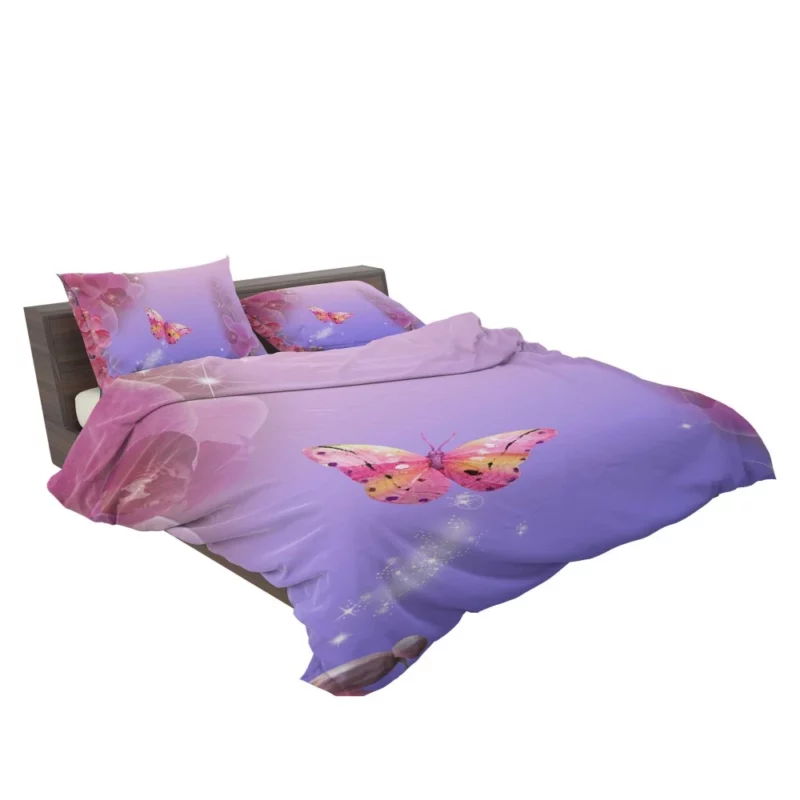 Orchid Sparkling Elegance Butterfly Dance Bedding Set 2