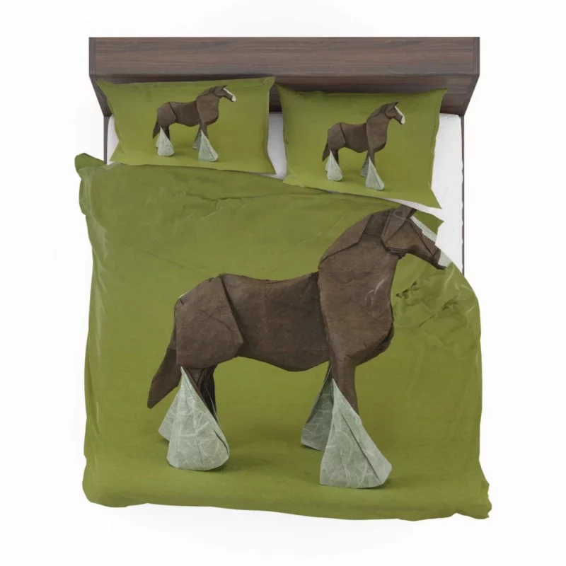 Origami Horse Artistic Craftsmanship Bedding Set 1