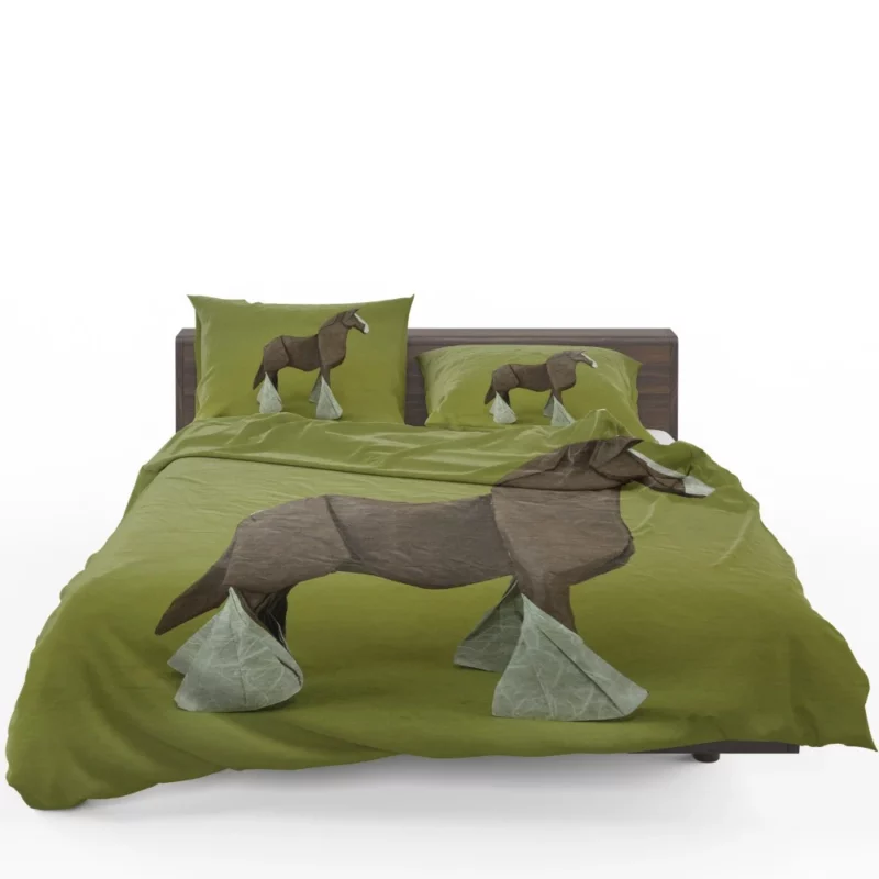 Origami Horse Artistic Craftsmanship Bedding Set