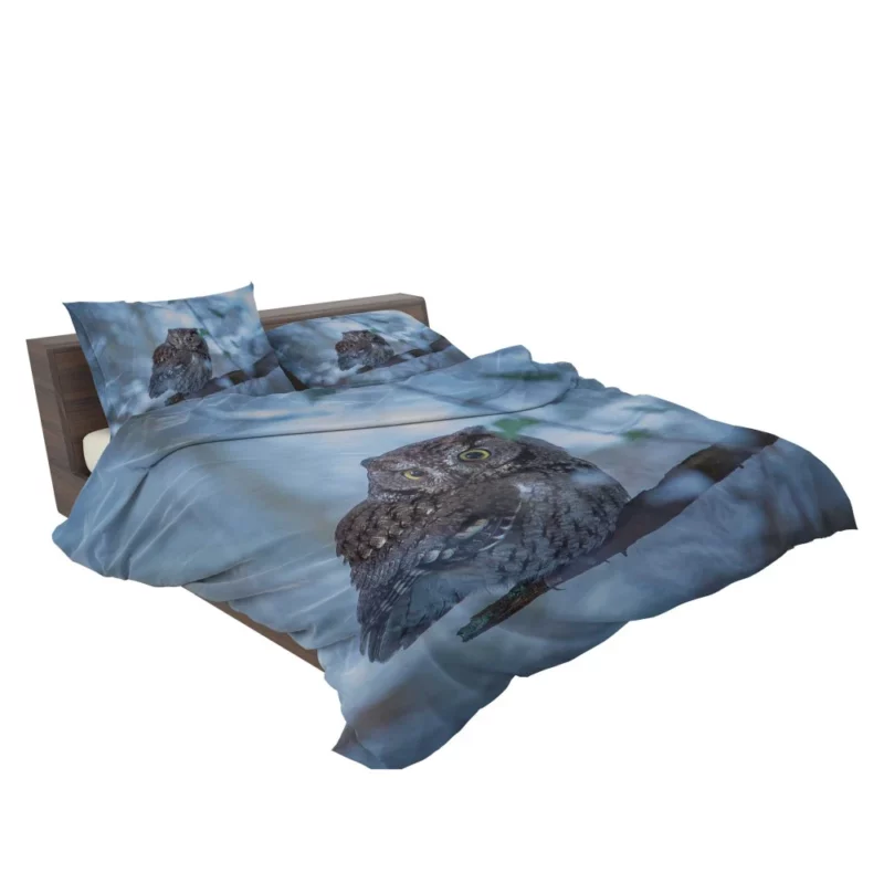 Owl Mysterious Gaze Nocturnal Charm Bedding Set 2