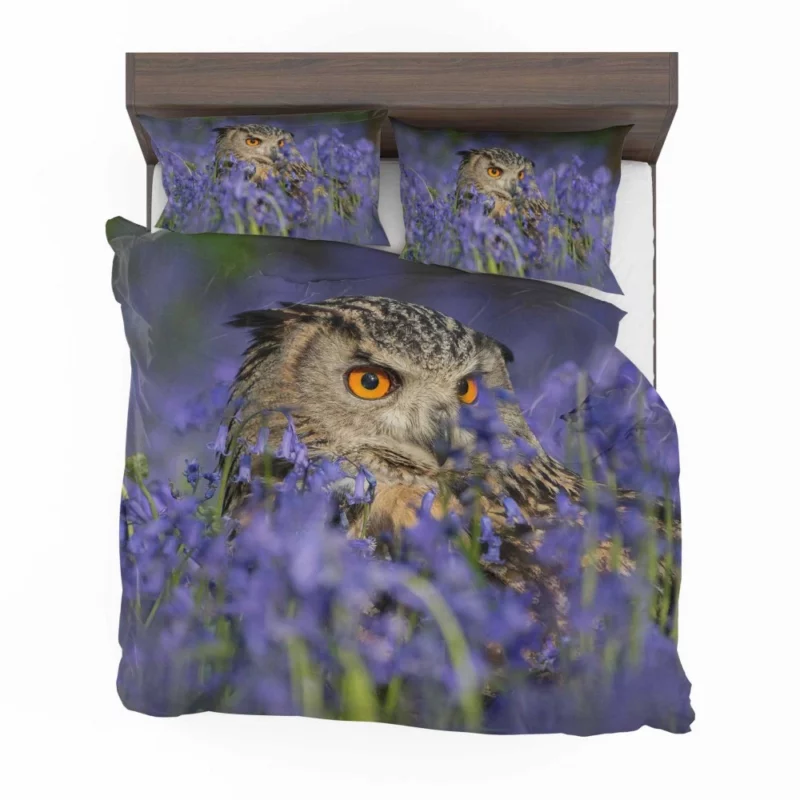 Owl Nature Connection Flower Perch Bedding Set 1