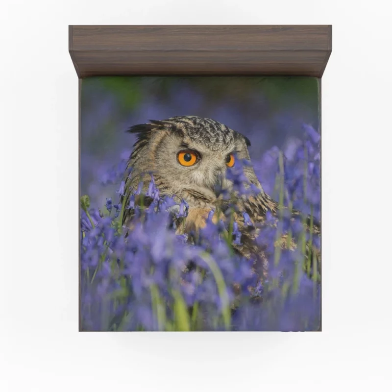 Owl Nature Connection Flower Perch Fitted Sheet 1