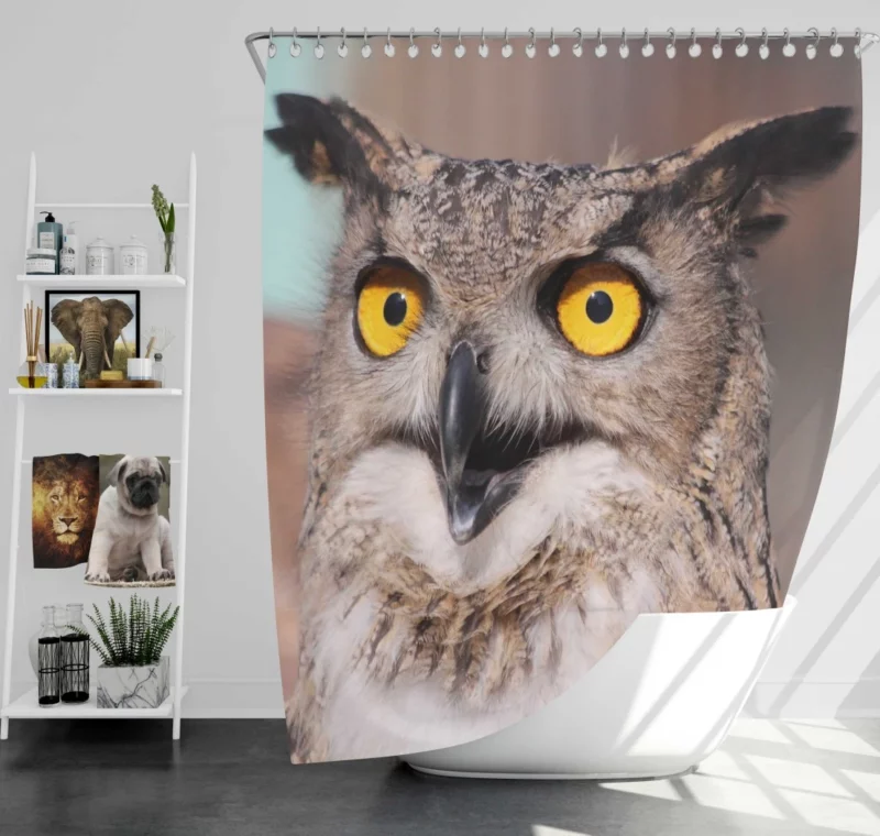 Owl Night Watch Shower Curtain