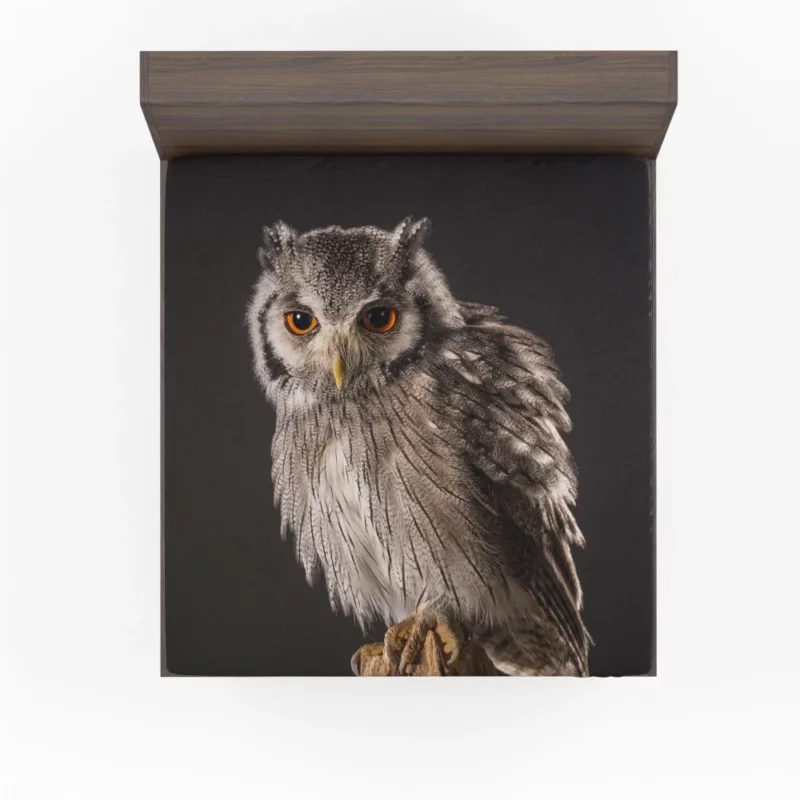 Owl Silent Watch Nocturnal Guardian Fitted Sheet 1