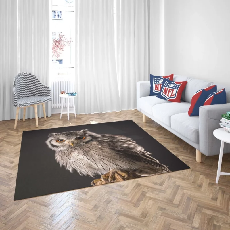 Owl Silent Watch Nocturnal Guardian Rug 2