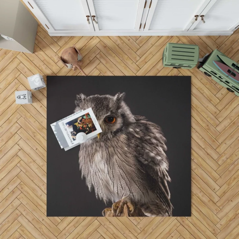 Owl Silent Watch Nocturnal Guardian Rug