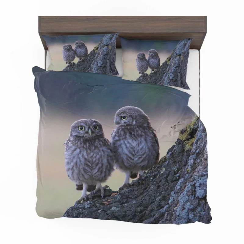 Owls Tree Gathering Nocturnal Companions Bedding Set 1