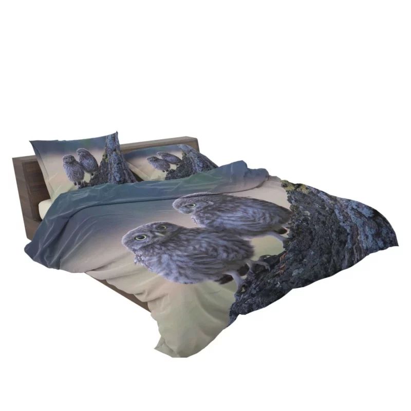 Owls Tree Gathering Nocturnal Companions Bedding Set 2