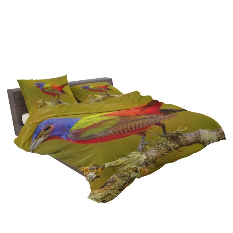 Painted Bunting Colorful Beauty Vibrant Passerine Bedding Set 2