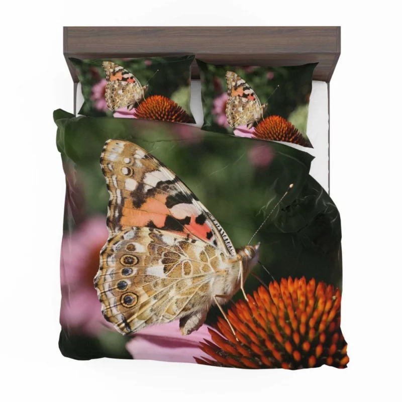 Painted Lady Butterfly in Focus Bedding Set 1