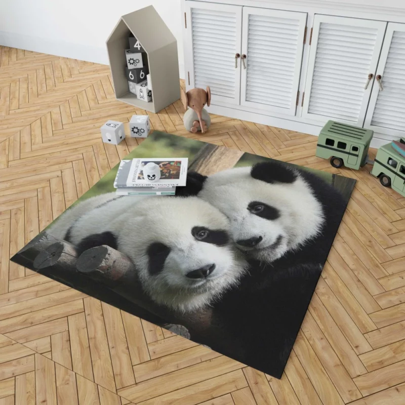 Panda Cute Animal Rug 1