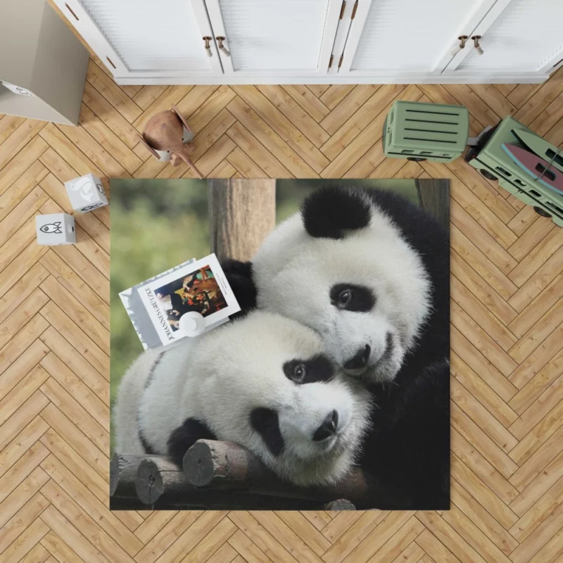 Panda Cute Animal Rug