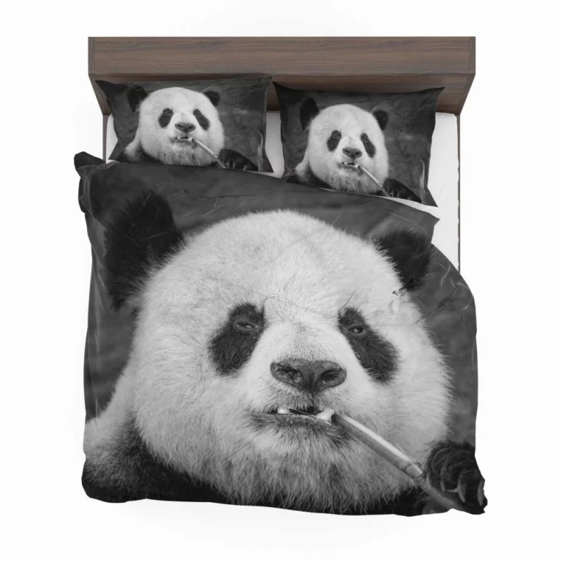 Panda Monochrome Majesty Panda Love Bedding Set 1