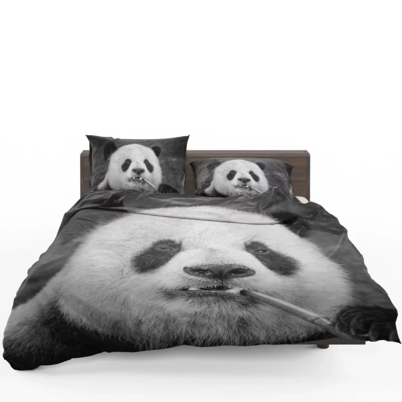 Panda Monochrome Majesty Panda Love Bedding Set