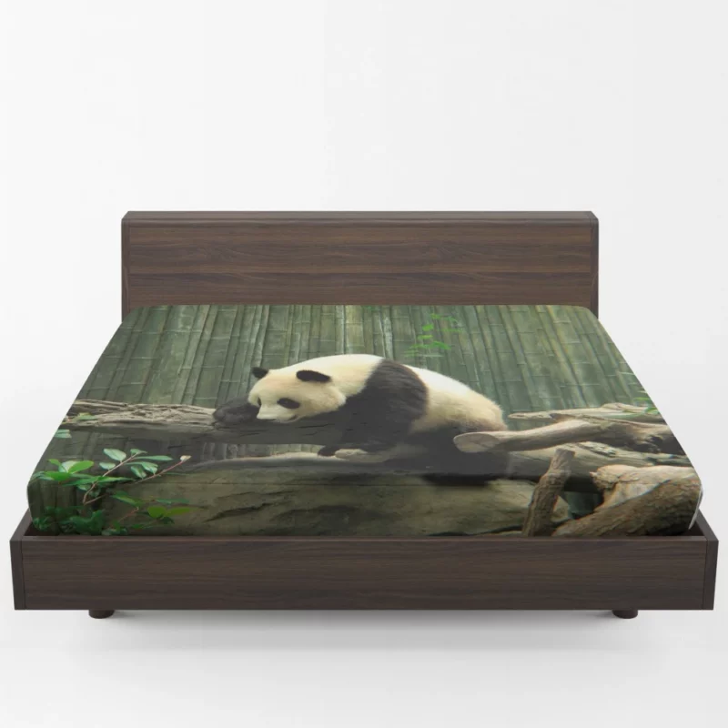 Panda Playful Charm Zoo Delight Fitted Sheet