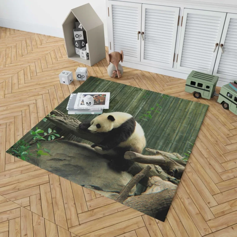 Panda Playful Charm Zoo Delight Rug 1