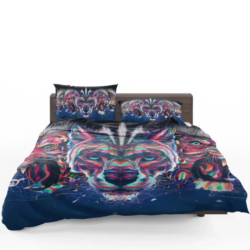 Panthera The Majestic Genus of Big Cats Bedding Set