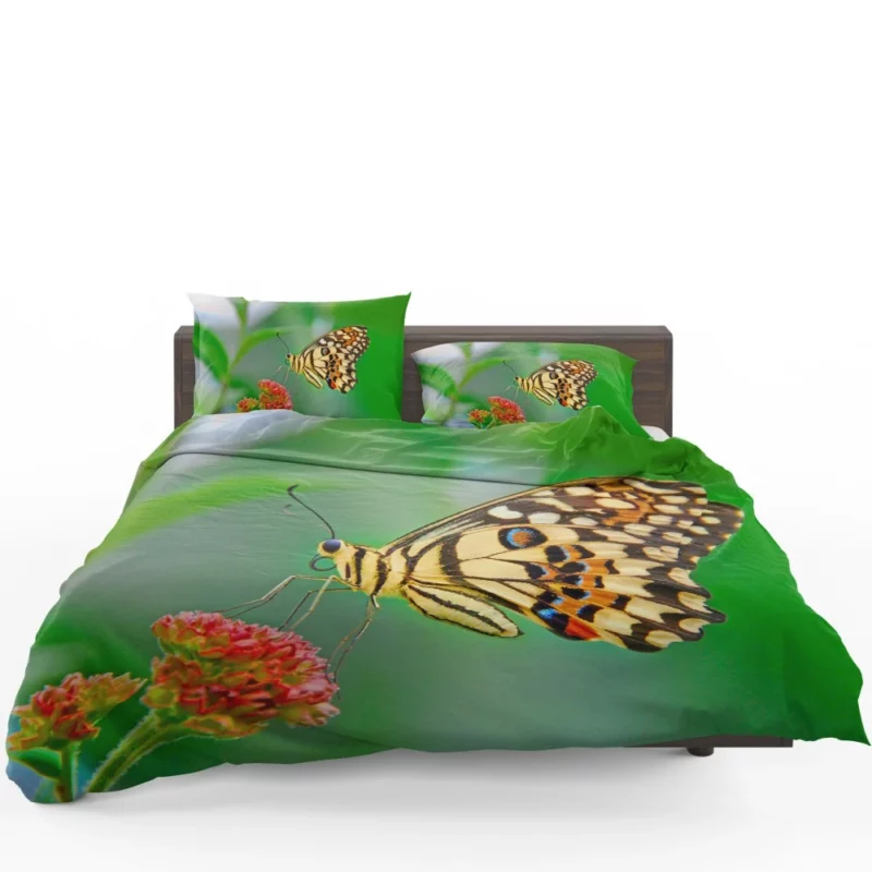 Pastel Butterfly Nature Palette Bedding Set