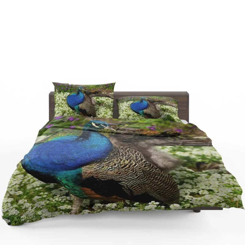 Peacock Floral Elegance Colorful Grace Bedding Set