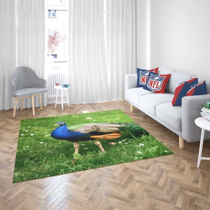 Peacock Splendor Nature Jewel Rug 2