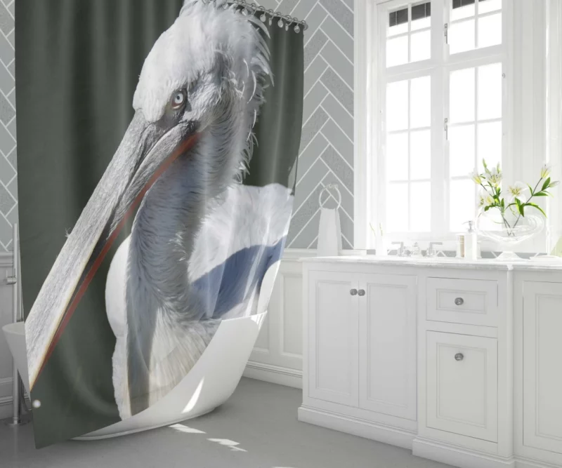 Pelican Coastal Presence Aquatic Beauty Shower Curtain 1