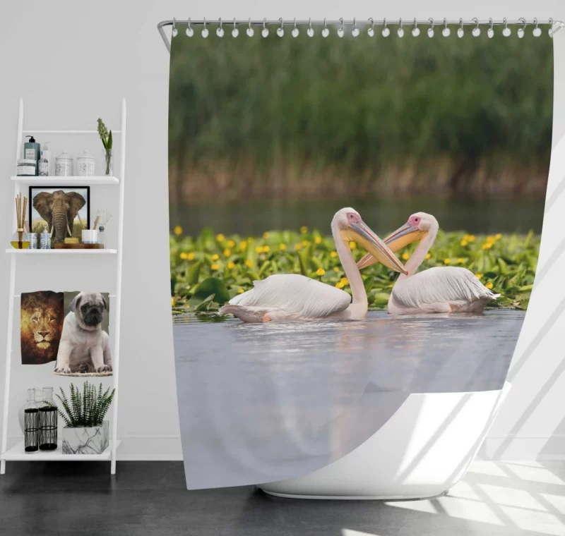 Pelican Coastal Watch Waterside Guardian Shower Curtain