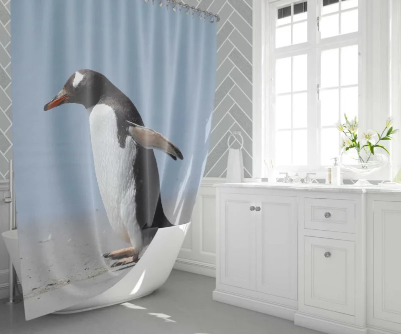 Penguin Grace Tuxedoed Wonder Shower Curtain 1