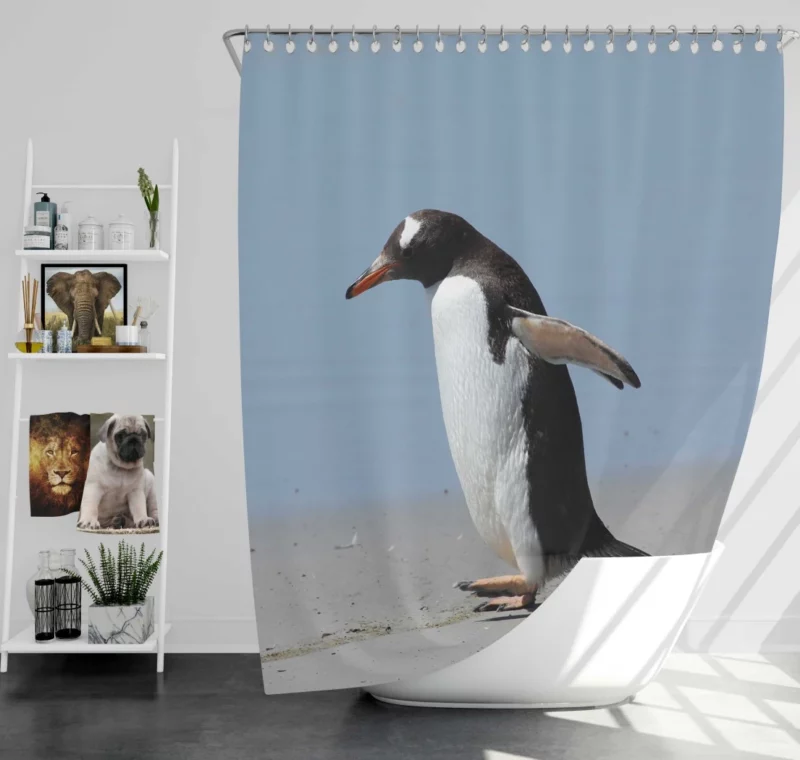 Penguin Grace Tuxedoed Wonder Shower Curtain