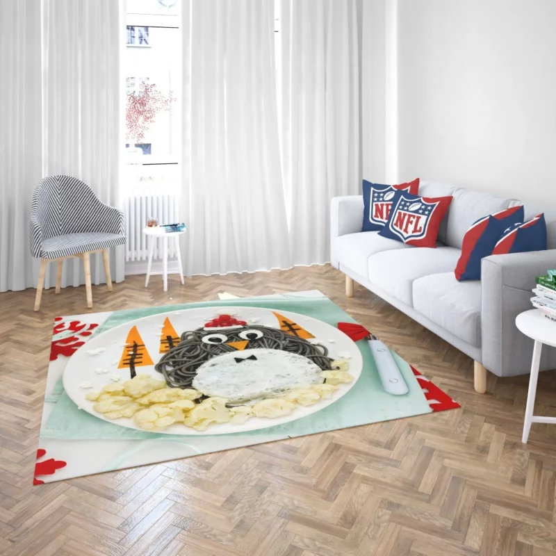 Penguin Meal Arctic Delicacy Rug 2