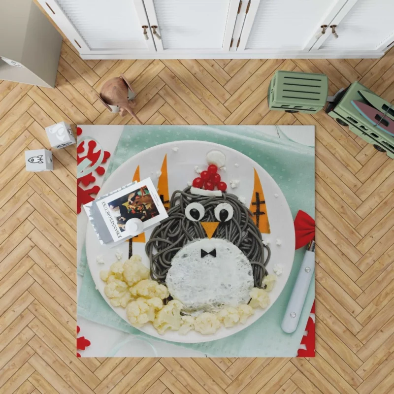 Penguin Meal Arctic Delicacy Rug