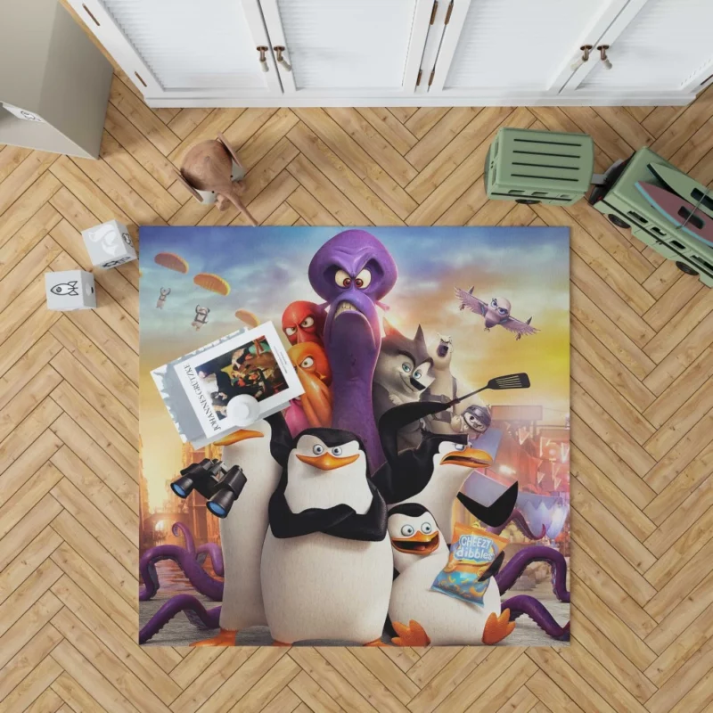 Penguins of Madagascar Animated Delight Rug