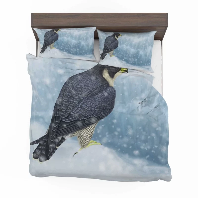 Peregrine Falcon Aerial Prowess Hunter Gaze Bedding Set 1