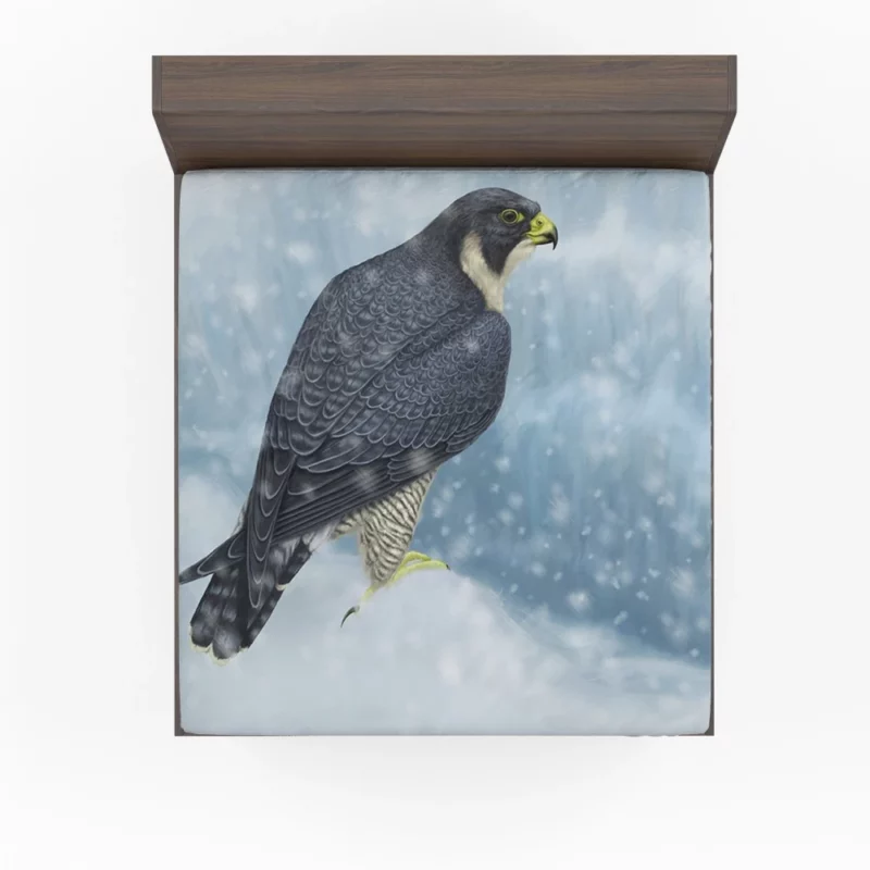 Peregrine Falcon Aerial Prowess Hunter Gaze Fitted Sheet 1