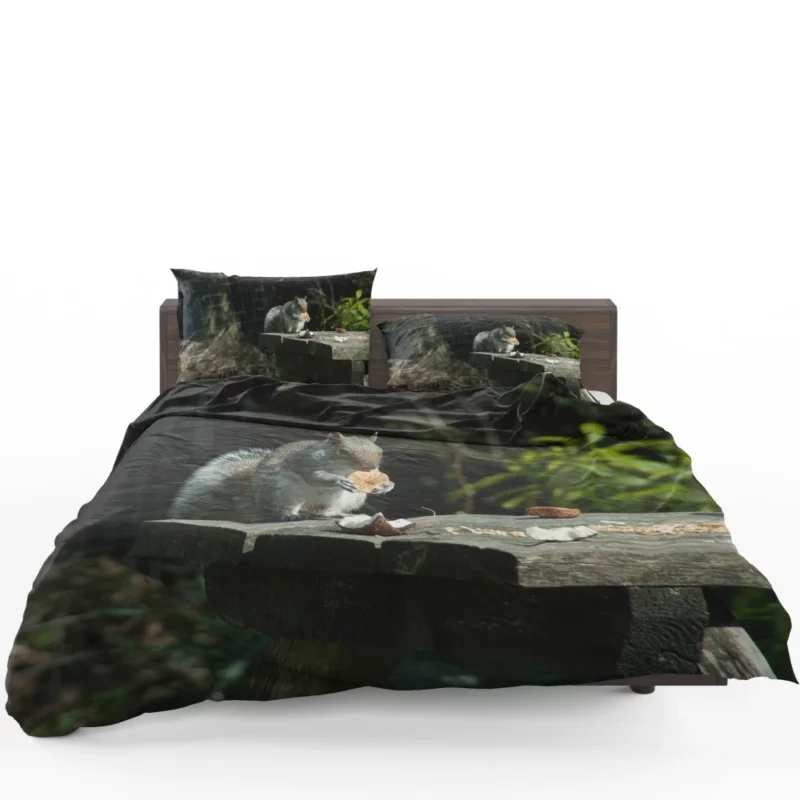 Playful Acrobat Squirrel Natural Show Bedding Set