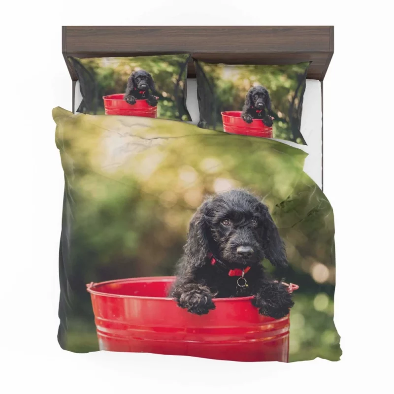 Playful Cocker Spaniel Puppy Furry Joy Bedding Set 1