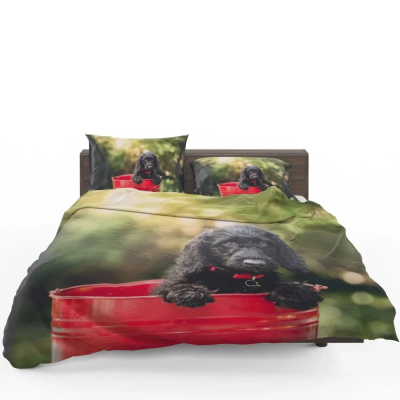 Playful Cocker Spaniel Puppy Furry Joy Bedding Set