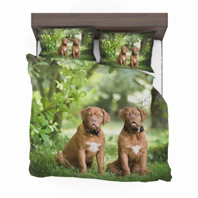 Playful Dogue de Bordeaux Muzzle Joy Bedding Set 1