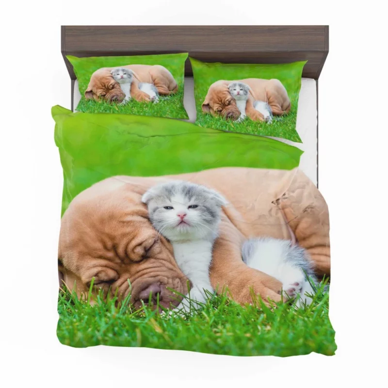 Playful Duo Furry Friends Forever Bedding Set 1