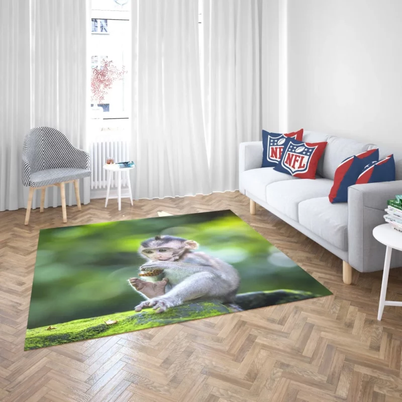 Playful Monkey Bokeh Frolic Rug 2