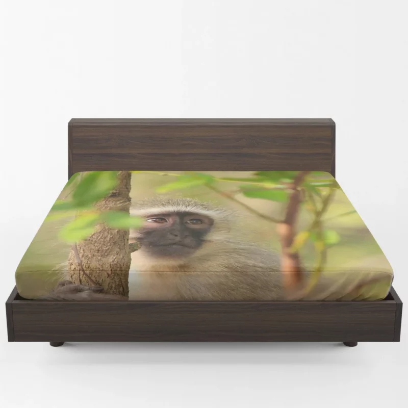 Playful Monkey Wild Antics Unleashed Fitted Sheet