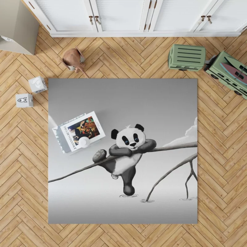 Playful Panda Bamboo Delight Rug