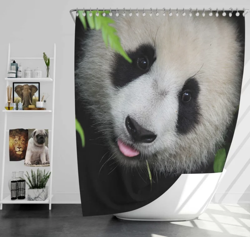 Playful Panda Nature Delight Shower Curtain