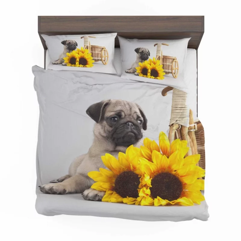 Playful Pug Antics of Adorable Moments Bedding Set 1