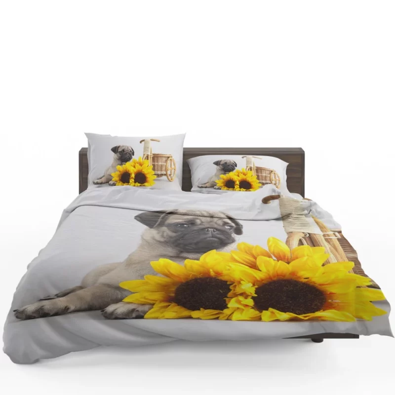 Playful Pug Antics of Adorable Moments Bedding Set